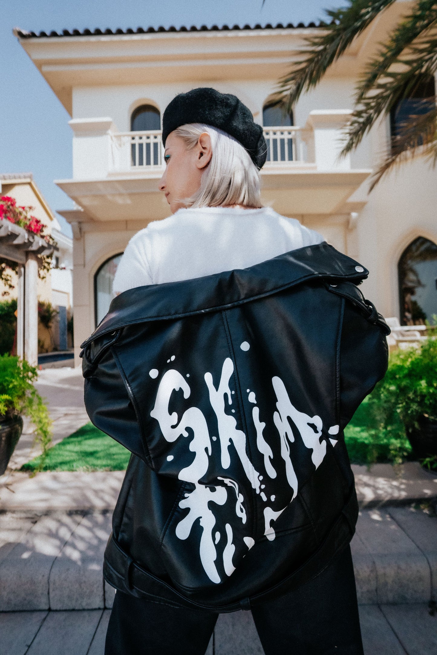 Ride or Die Branded Pleather Jacket