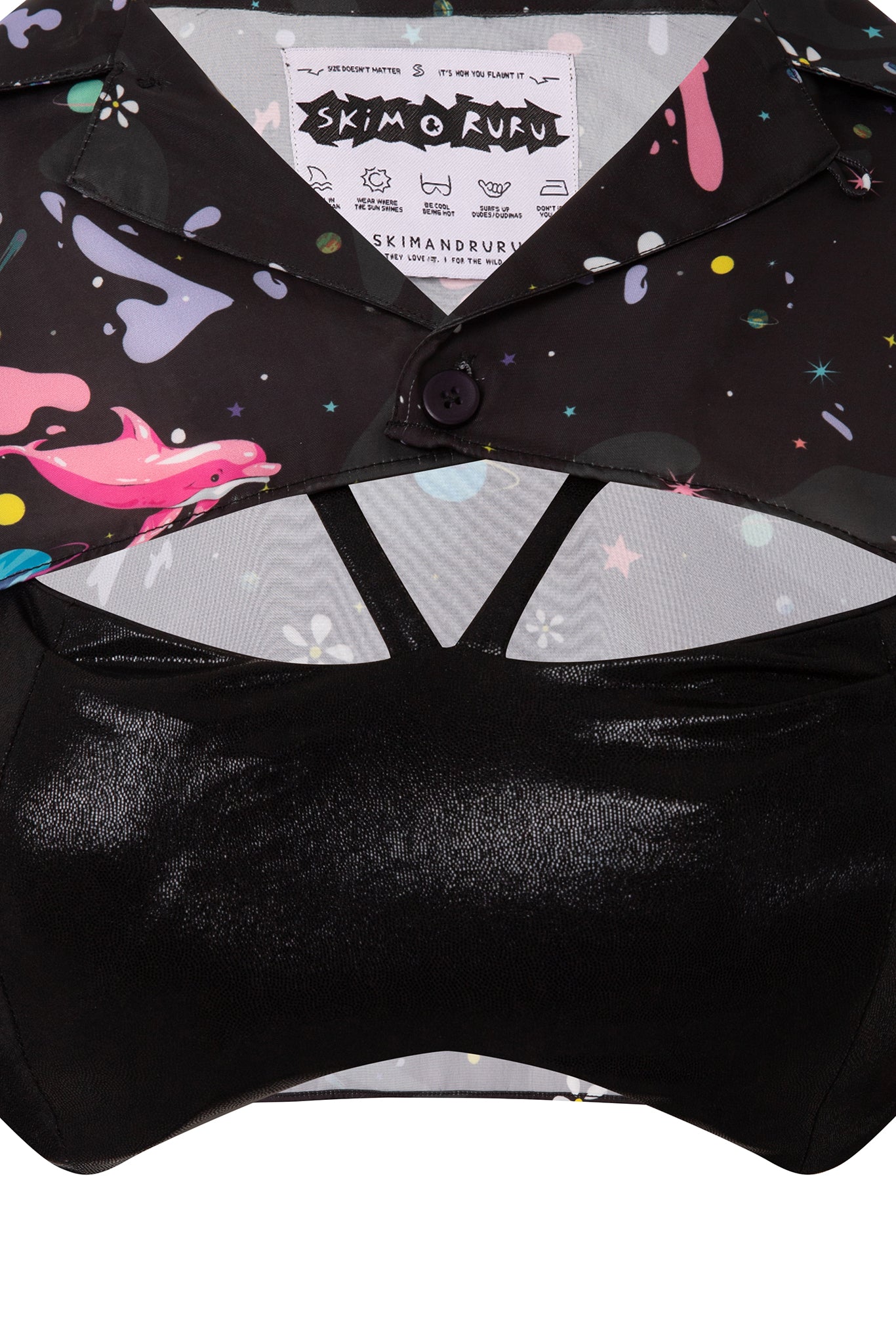 The Tease Dolphin Surfer Shirt Dress with Bralette