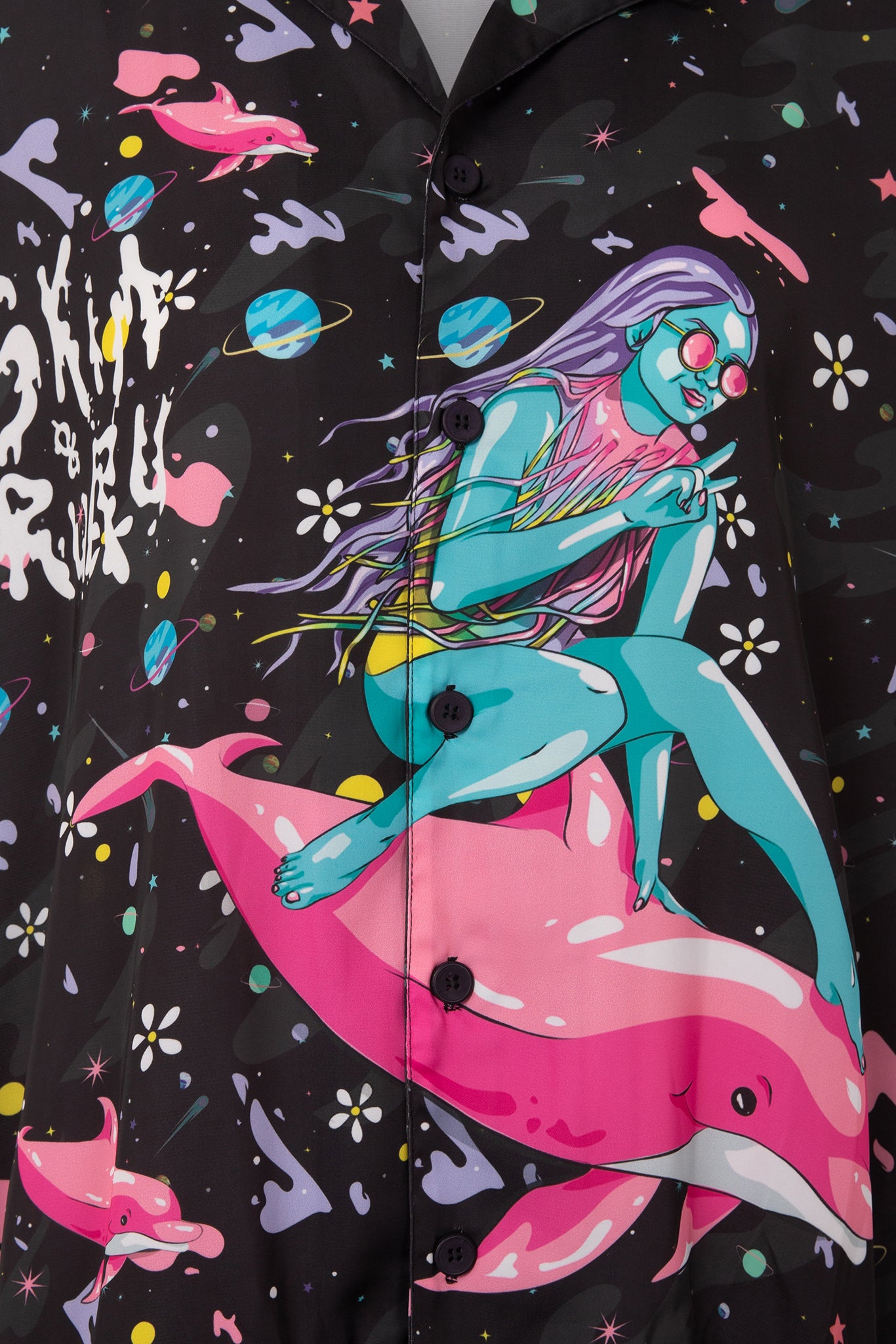 Sheer Bottoms Dolphin Surfer Dress-cover