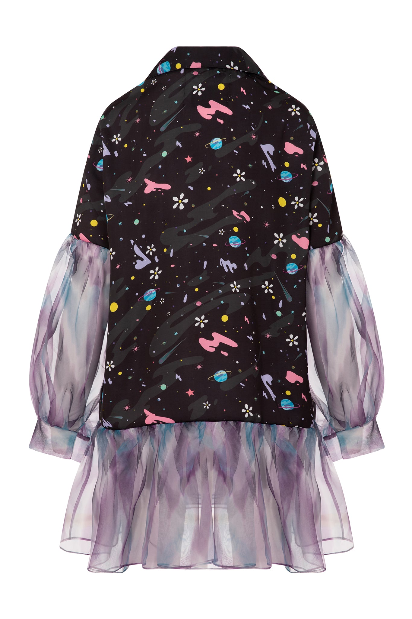 Galaxy Dolphin Surfer Short Dress