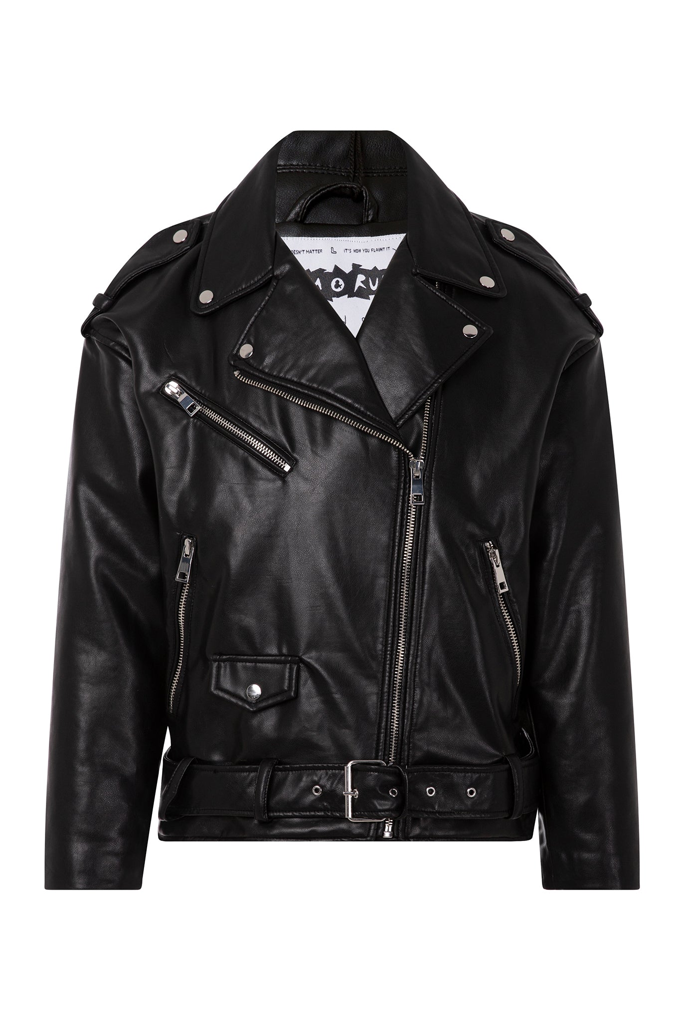 Ride or Die Bunny Pleather Jacket