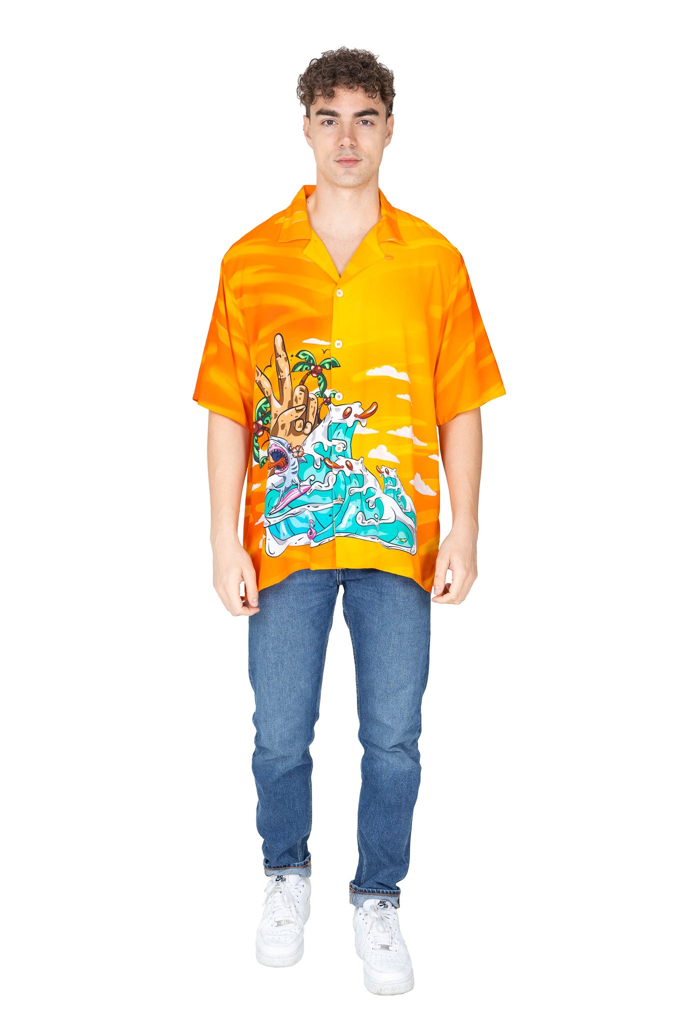 Orange Haze Hawaiian Shirt