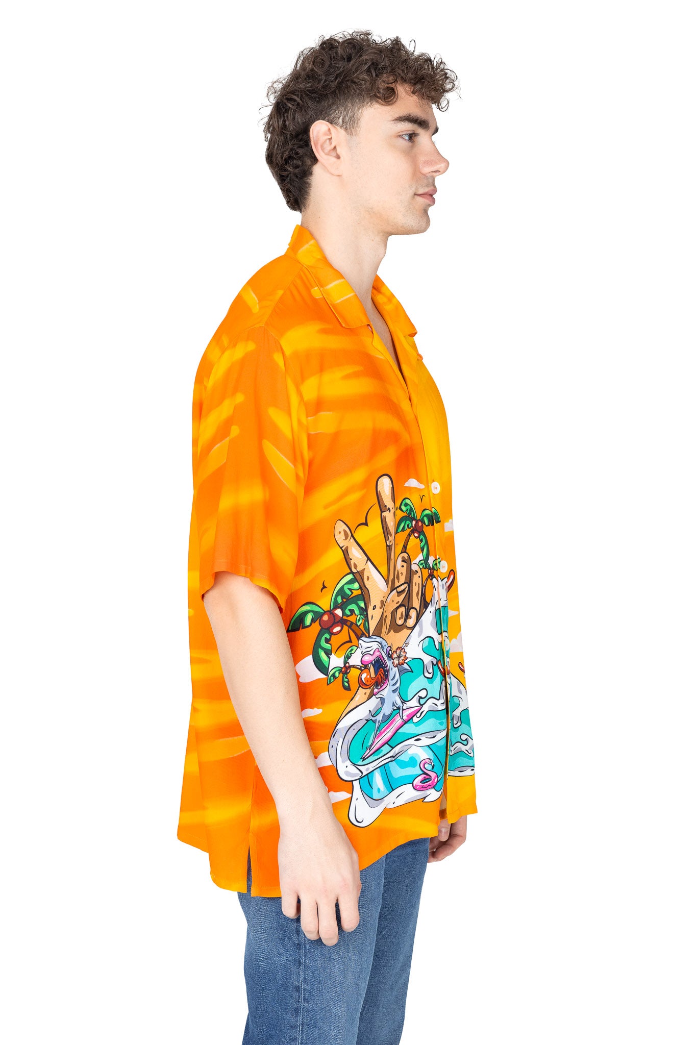 Orange Haze Hawaiian Shirt