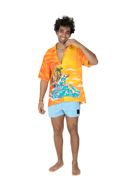 Orange Haze Hawaiian Shirt