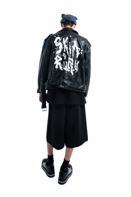 Ride or Die Branded Pleather Jacket