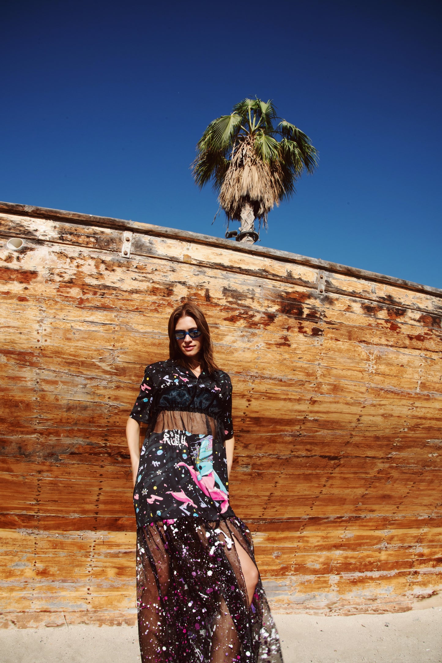 Drippy Dolphin Surfer Dress