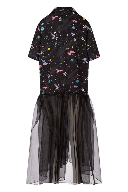 Sheer Bottoms Dolphin Surfer Dress-cover
