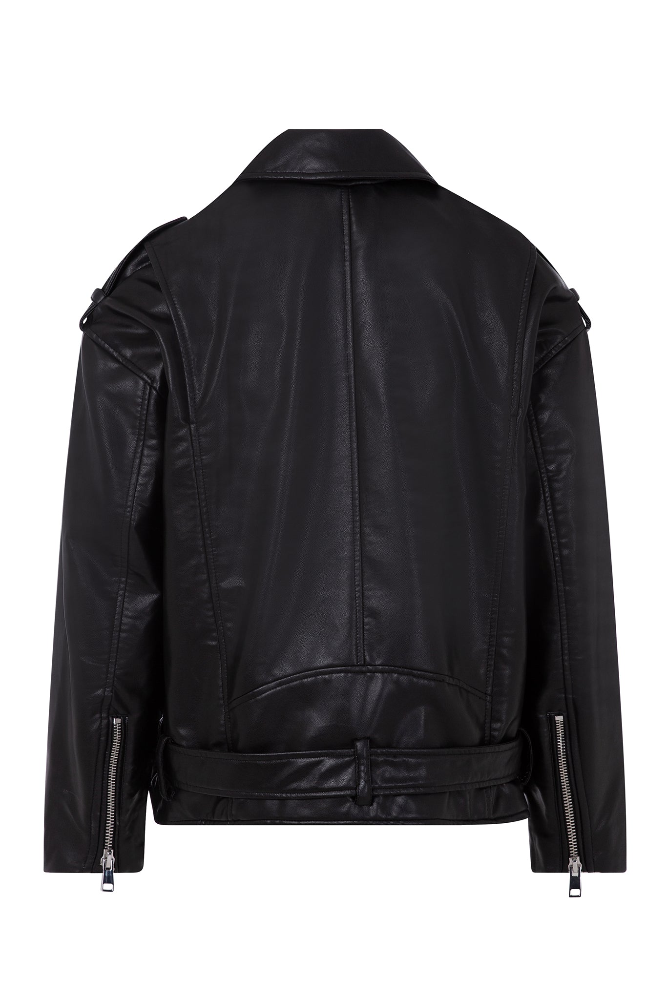 Ride or Die Demon on the Chest Pleather Jacket