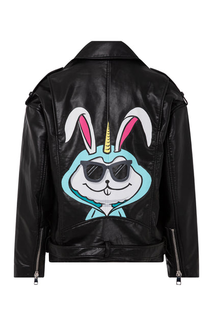 Ride or Die Bunny Pleather Jacket