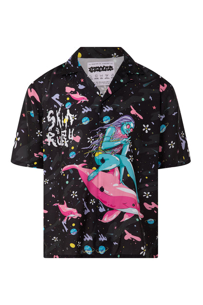 Dolphin Surfer Hawaiian Shirt