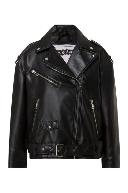 Ride or Die Branded Pleather Jacket