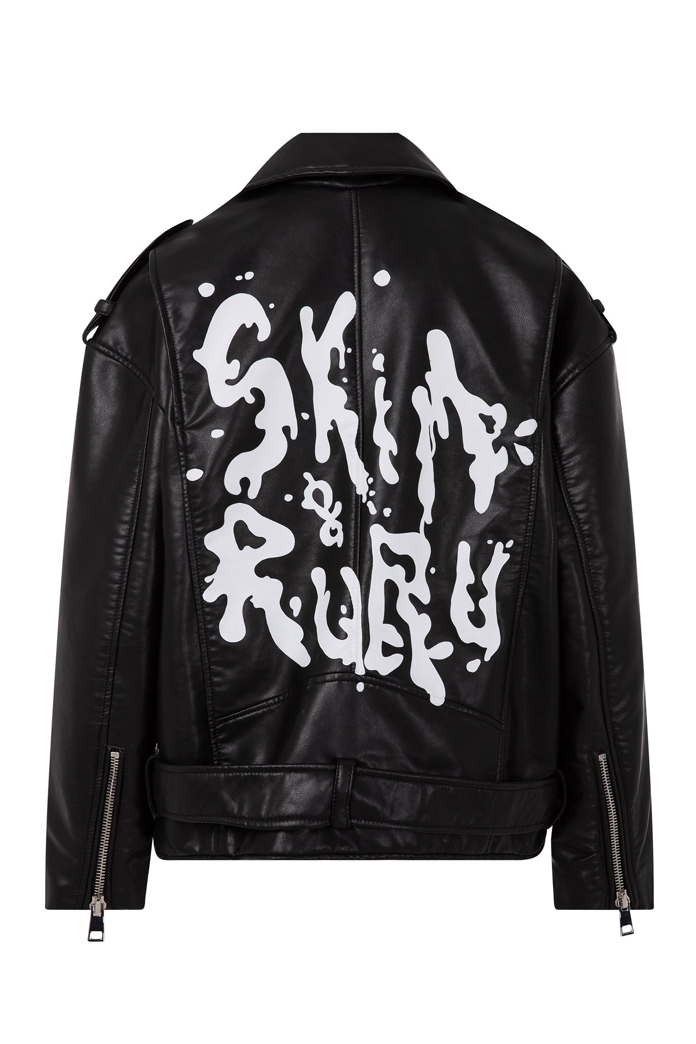 Ride or Die Branded Pleather Jacket