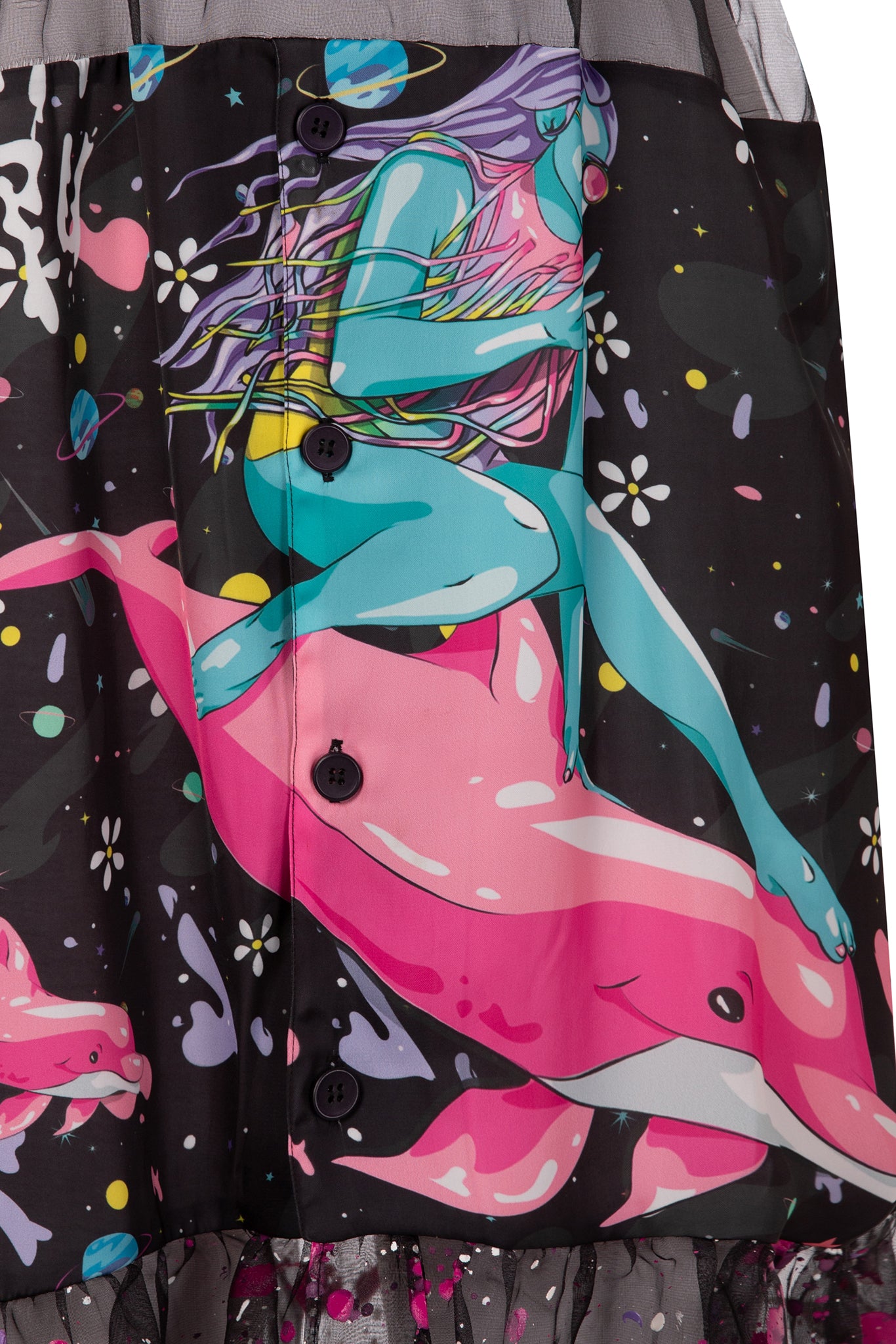 Drippy Dolphin Surfer Dress