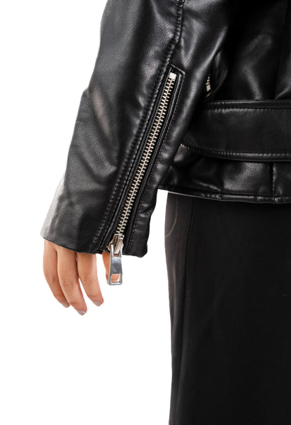 Ride or Die Branded Pleather Jacket