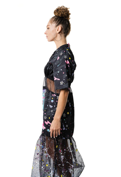 Drippy Dolphin Surfer Dress